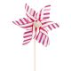 Windmühle Streifen, pink, 8.5 x 28.5 cm
