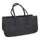 Filztasche Kamin, dunkelgrau/dunkelgrau