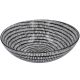 Schüssel China, flach, Stäbchen/Kreis, schw/wss, 23 cm