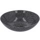 Schüssel China, flach, Perlen, schw/wss, 23 cm