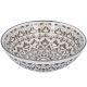 Schale China, tief, Orient, dunkelgrau/wss, 13 cm