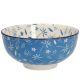 Schale China, 350 ml, blau, Gräser, 12 cm