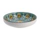 Schale China, flach, grün/braun, 15 cm