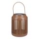 Solar-Laterne Gitter, rostbraun, 16 cm