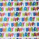 Geschenkpapier Geburtstag, Happy Birthday/Sterne, 2 m