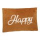Kissen Schrift, Happy/orange, 50 x 35 cm
