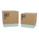 2er Set Geschenkkarton Quadro/Spruch, For you/mint