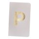 Notizbuch Buchstabe/gold, P/grau, 9 x 14 cm