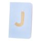Notizbuch Buchstabe/gold, J/blau, 9 x 14 cm