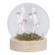 LED-Kugel Blumen, lila, 11 cm
