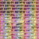 Geschenkpapier Kraft, Happy Birthday/Rainbow, 2 m