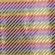 Geschenkpapier Kraft, Streifen/Rainbow, 2 m