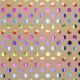 Geschenkpapier Kraft, Punkte/Rainbow, 2 m