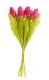 Strauß Tulpe, 6 Blüten, pink, 40 cm