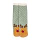 Anti-Rutschsocken Xmas, Rentier grün, Größe 36 - 41