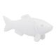Fisch, gewischt/weiß, 10 cm