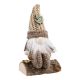 Wichtel auf Baumstamm, natur/braun, 15 cm