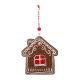Anhänger Weihnachten, Lebkuchen-Haus/dunkelbraun, 10.5 cm