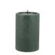 LED-Kerze Rustik, dunkelgrün, 10 x 15 cm