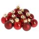 12er Set Glaskugeln 2,5 cm, rot