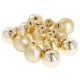 12er Set Glaskugeln 2,5 cm, gold