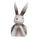 Hase Natur, Hände an Kinn, 18 cm