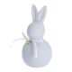 Hase Schleife/Herz, hellblau, 14.5 cm