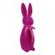 Hase Flock mit Schleife, fuchsia, 40 cm