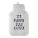 Wärmekissen Wärmflasche, Cold outside, 28 cm
