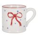 Becher Schleife/Punkte, rot, 330 ml