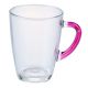 Teeglas mit Farbhenkel, pink, 350 ml