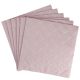 Serviette Artdeco, Prägung, altrosa, 16 Stück