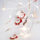 Lichterkette Ornament, Weihnachtsmann, 15er