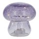 LED-Pilz Craquele, lila, 8 cm