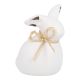 Hase Mia, Knickohr, matt, creme, 8 cm