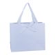 Geschenktüte Uni mit Schleife, hellblau, 25 x 20 cm