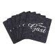 6er Set Untersetzer Filz, Lieblingsgast/anthrazit, 10 cm