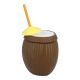 Becher mit Strohhalm, Kokosnuss, 850 ml