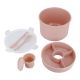 Lunchbox, rund, rosa, 12 cm