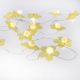 Lichterkette Blumen, gelb, 20 LEDs