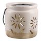 Solar-Laterne Blume, creme, 9 cm