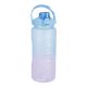 Trinkflasche Motivation, blau, 2 l