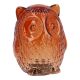LED-Eule Glas, orange, 15 cm