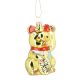 Anhänger Fancy, bunt, Winkekatze/gold, 10.5 cm