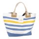 Shopper Sunny, Streifen/orange/blau/weiß, 57 x 38 cm