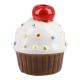Kerzenhalter Torte/Mini, braun, 6 cm