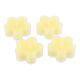 4er Set Teelicht Duft, Blume/gelb/Frangipane