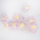 Lichterkette Blume, rosa, 10er