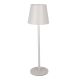 LED-Tischlampe Akku, grau, 37 cm