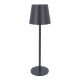 LED-Tischlampe Akku, dunkelgrau, 37 cm